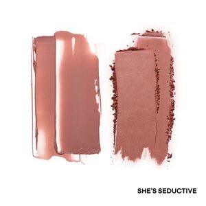 “She’s Seductive” MAJOR HEADLINES DOUBLE-TAKE CRÈME & POWDER BLUSH DUO